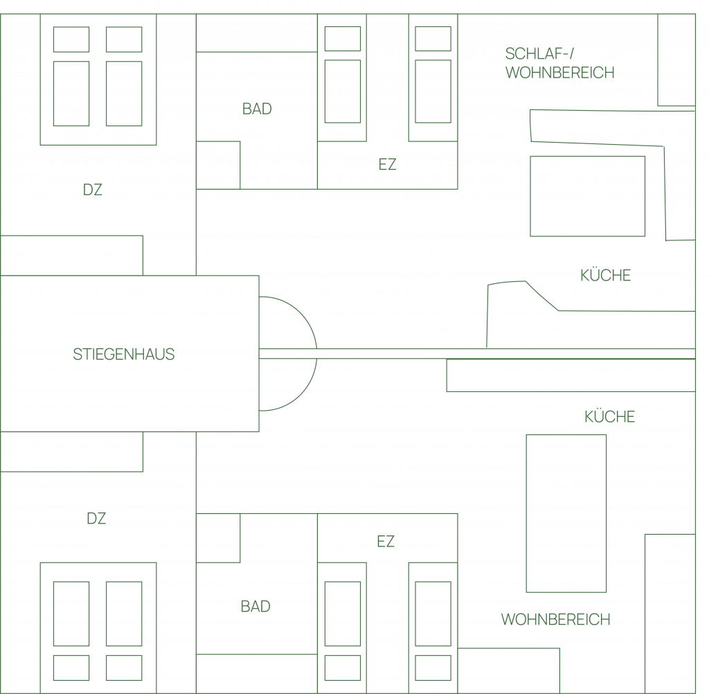 Grundriss Appartements Magauhof