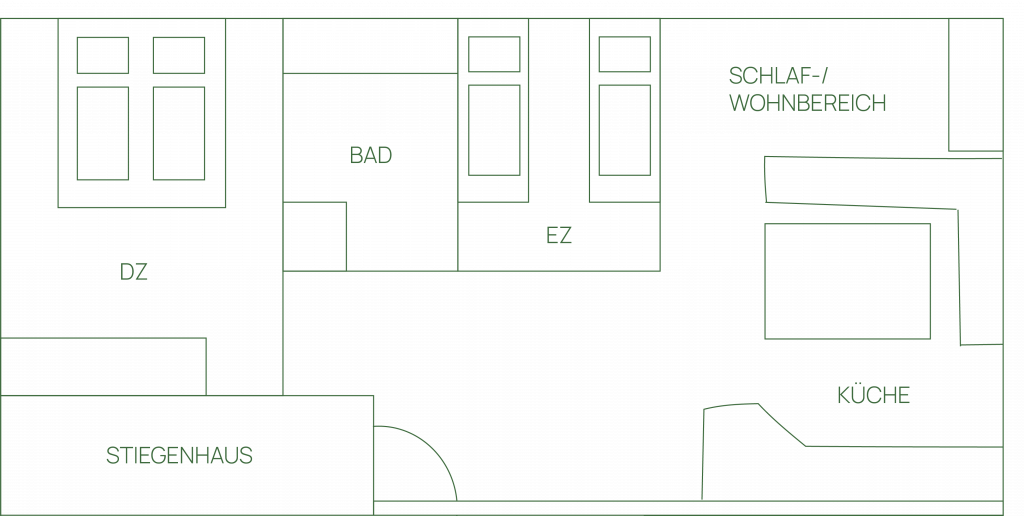 Grundriss Appartement Salzburg